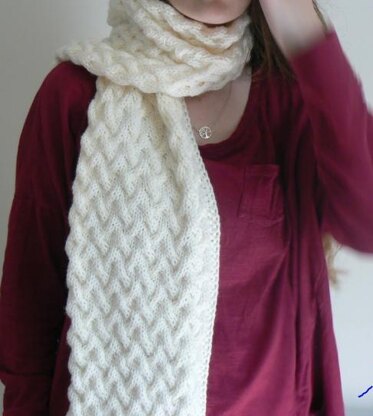 Easy Peasy Cable Scarf