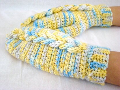 Braided I Chord Mittens