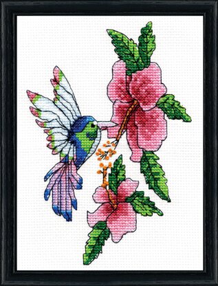 Design Works Hummingbird Counted Cross Stitch Kit - 5in x 7in