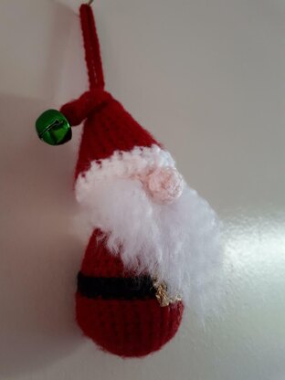 Santa Gnome Tree Decoration