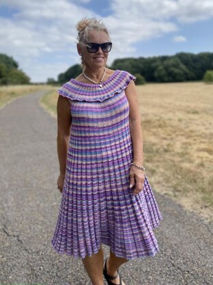 Ribbed Foldover Dress