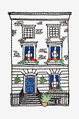 DMC London Townhouse Embroidery Pattern - PAT1383 - Downloadable PDF