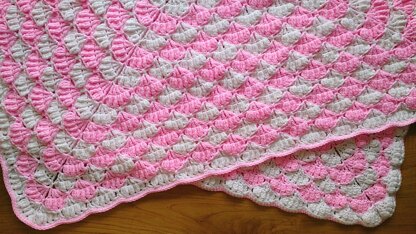 Peony baby blanket