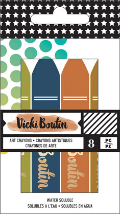 American Crafts Vicki Boutin Mixed Media Oil Pastel Art Crayons 8/Pkg - #3 - Neutral