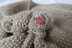 Happy Teddy Scarf + crochet applique