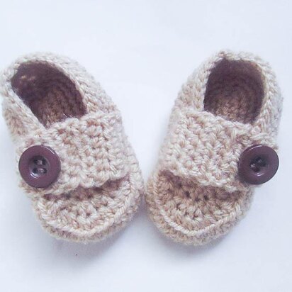 Baby Booties Boy Loafer Strap