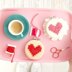 Cotton Clara Heart Cross Stitch Felt Hoops Kit - 9cm