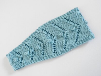 Chevron and Bobble Headband