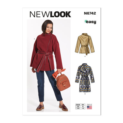 New Look Misses' Jacket and Coat 6742 - Paper Pattern, Size XS-S-M-L-XL