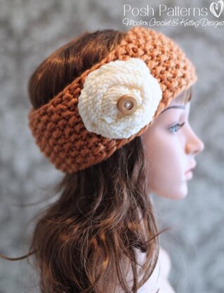 Knit Textured Headband Pattern 354