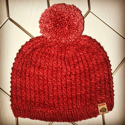 Cozy Pillar Stitch Beanie - knitting pattern