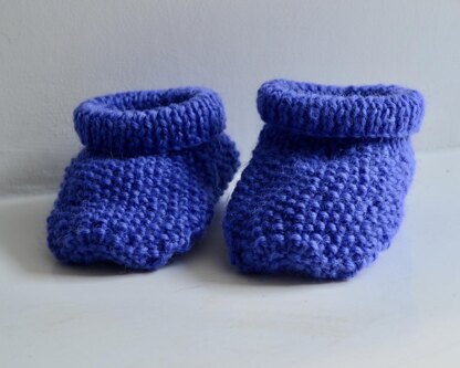 Moss Stitch Baby Boots