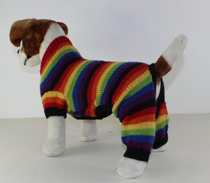 Dog Rainbow Stripe Onesie