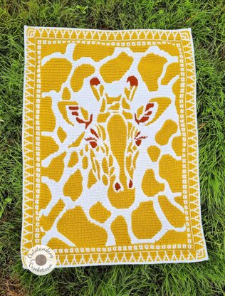 Giraffe Mosaic Blanket