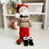 Crochet doll clothes, pattern, doll clothes, amigurumi doll outfit, Santa and Mrs Claus outfits