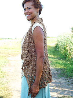 Berne Waistcoat in Berroco Captiva Aran