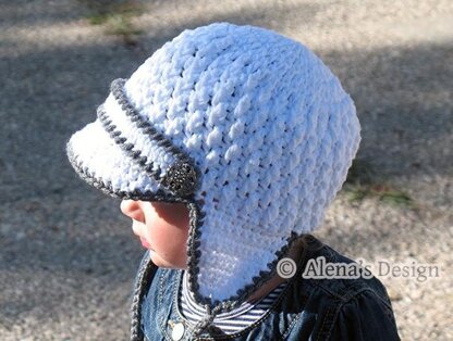 PATTERN Crochet Ear Flap Star Hat 