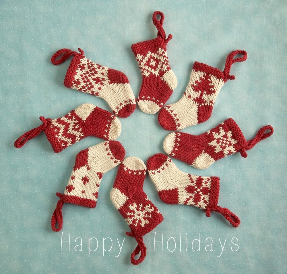 Easy Knitted Mini Christmas Stocking (Free Pattern) - Craft Fix