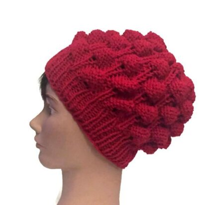 Strawberry stitch hat - knitting pattern