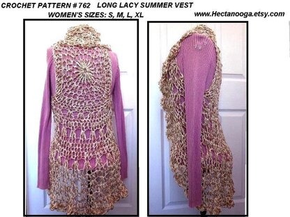 762 Long Lacy Summer Vest
