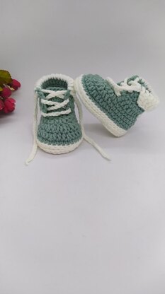 Work Boots Baby Booties