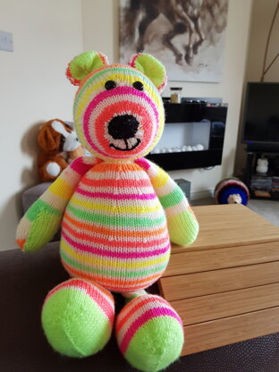 Cute, colourful and cuddly bear for a breezy Sunday