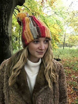 Autumn Leaves Holiday Hat