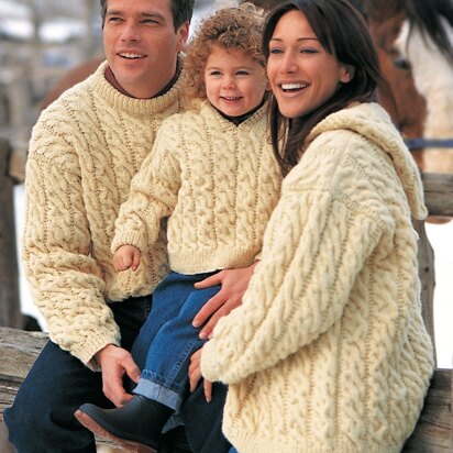 Family Cables in Patons Classic Wool Worsted