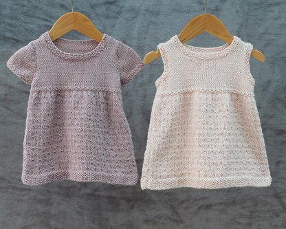 P162 Dotty Short Sleeved and Sleeveless Dress