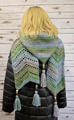 Chevron Hooded Scarf