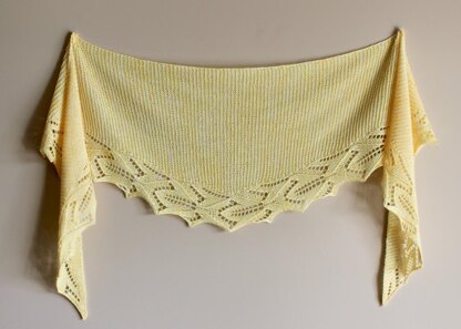 Dazzling Daffodils Shawl