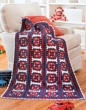 Leisure Arts Granny Square Baby Afghans Crochet eBook