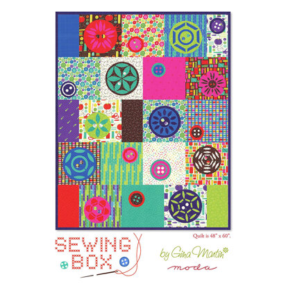 Moda Fabrics Sewing Box Quilt - Downloadable PDF