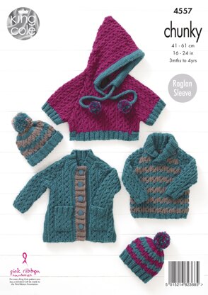 Baby Set in King Cole Chunky - 4557 - Downloadable PDF