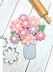 R&M Flower Vase Centerpiece Cookie Cutters Set of 4