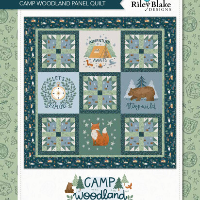Riley Blake Camp Woodland Panel Quilt - Downloadable PDF