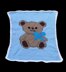 Teddy Baby Hooded Pram Set