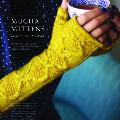 Mucha Mittens in Malabrigo Mechita - Downloadable PDF