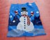 C2C CROCHET PATTERN Frosty Snowman Graph Blanket Plaid Home Decor Afghan