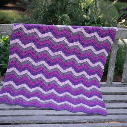 Happy Herringbone Chevron Blanket