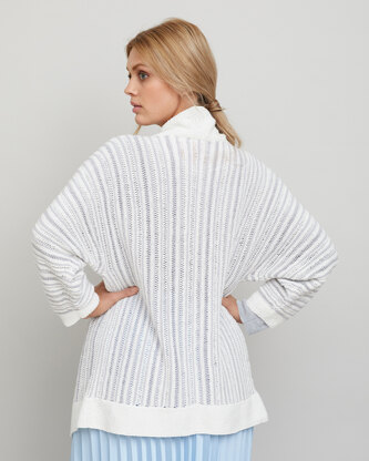Christel Cardigan - Knitting Pattern For Women in MillaMia Naturally Soft Cotton