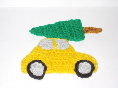 Christmas car applique