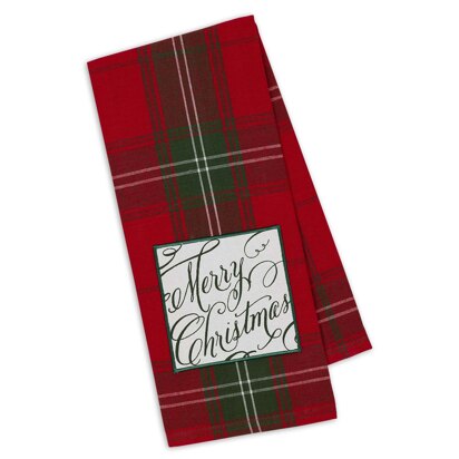 Design Imports Merry Christmas Embellished Dishtowel