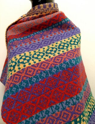 Fair Isle Triangle Shawl