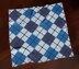 Argyle Blue Blanket C2C CROCHET PATTERN Classic 1950s Design Afghan Square Throw
