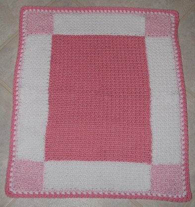 Gingham Squares Baby Afghan