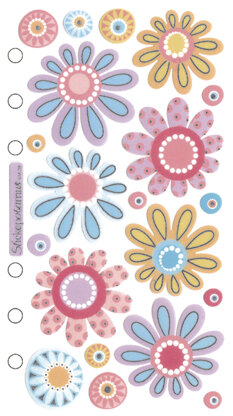 Sticko Vellum Stickers - Crazy Daisies