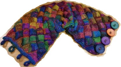 Pebbles Entrelac Cowl