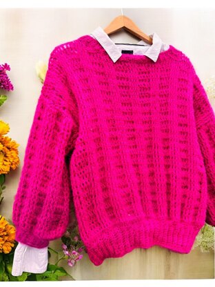 Boxy Crochet Sweater