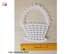 Crocheted white basket 2